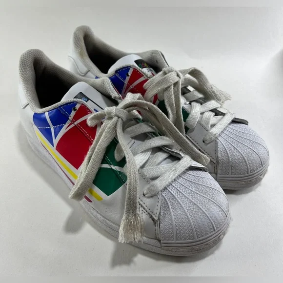 adidas gazelle silver green womens adidas Kids Superstar White Black White main image 1